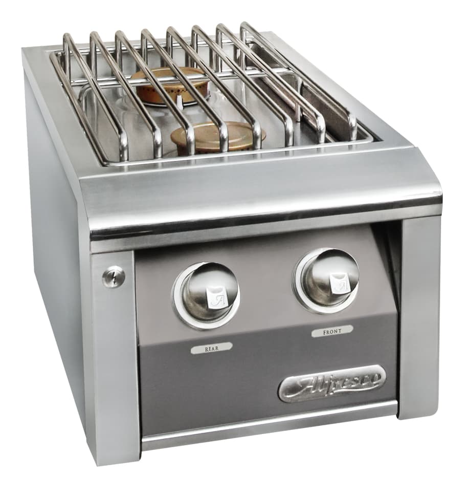 Alfresco Grills 30,200 BTU Built-In Natural Gas Sear Zone Side Burner with Stainless Steel Lid - Signal Grey — image 1