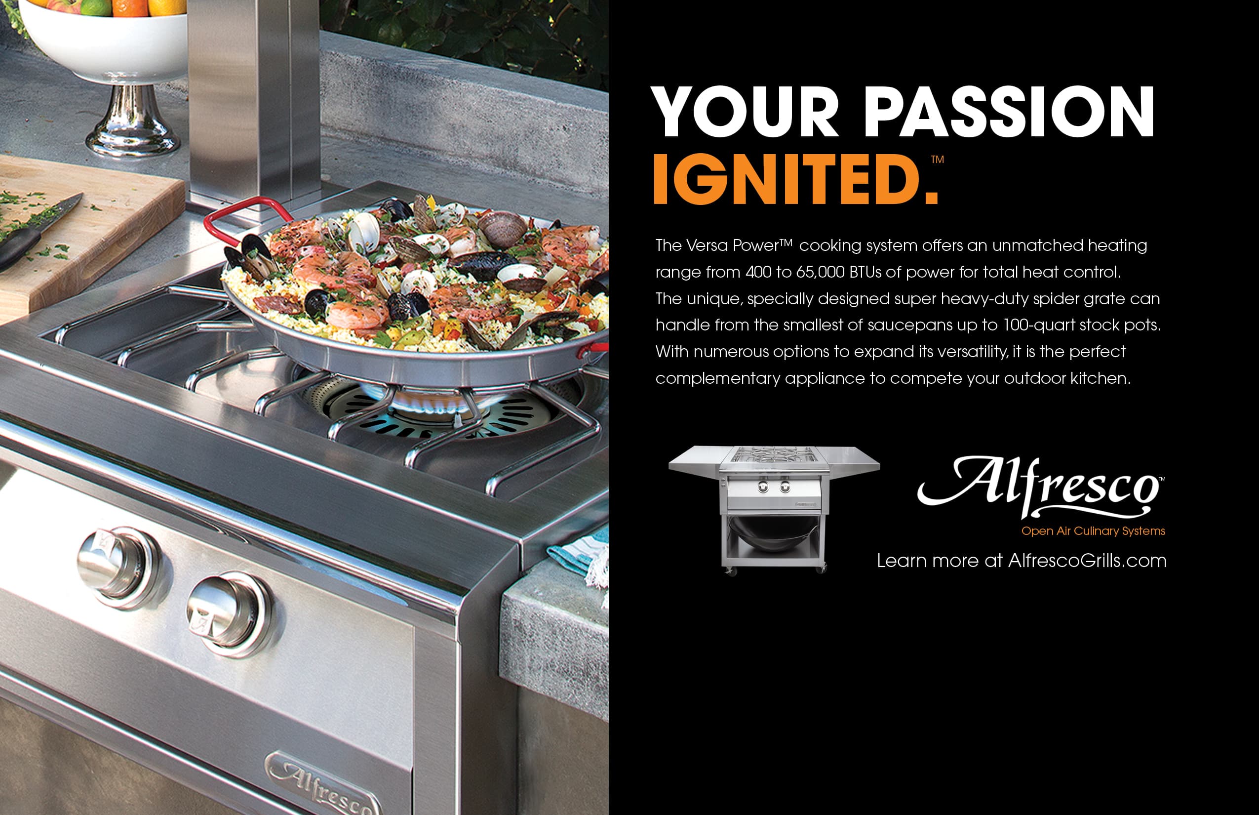 Alfresco Grills 30,200 BTU Built-In Propane Gas Sear Zone Side Burner with Stainless Steel Lid - Stainless Steel — image 1