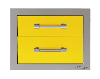 Alfresco Grills 36-Inch Stainless Steel Double Island Door Enclosure with Shelf — image 1