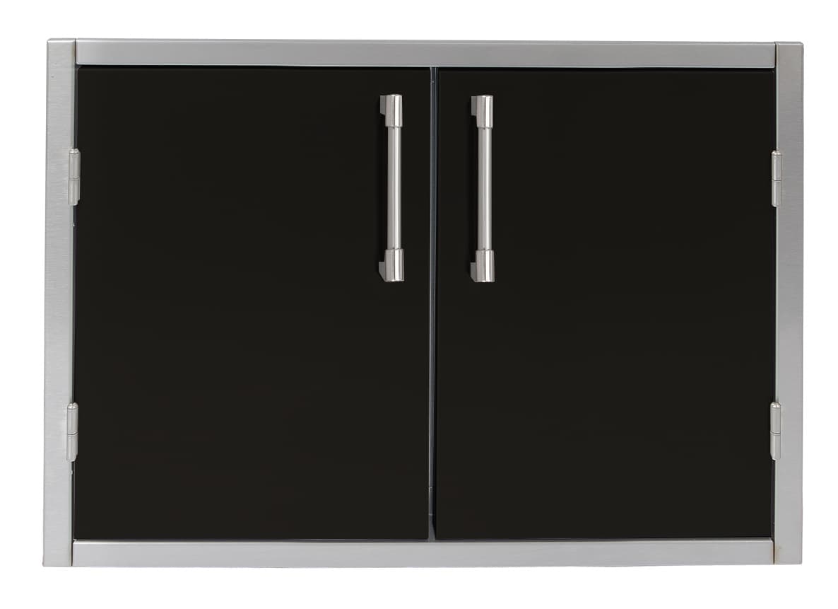 Alfresco Grills 36 x 21-Inch Stainless Steel Enclosed Water Resistant Dry Storage Pantry - Jet Black Matte — image 1