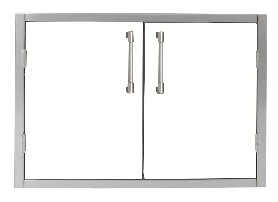 Alfresco Grills 36 x 21-Inch Stainless Steel Enclosed Water Resistant Dry Storage Pantry - Signal White Gloss — image 1