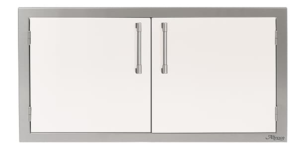 Alfresco Grills 42-Inch Stainless Steel Left-Hinged Access Door & Triple Drawer Combo with Soft-Close Hardware - Signal White Matte — image 1
