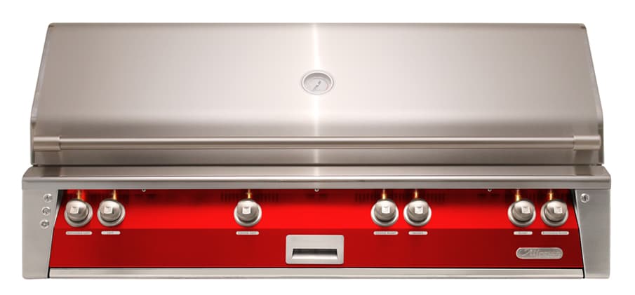 Alfresco Grills ALXE 56-Inch 3-Burner Built-In Natural Gas Grill with Rear Infrared Burner and Side Burner - Carmine Red — image 1