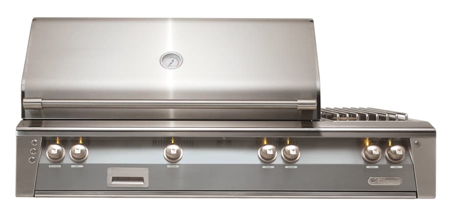 Alfresco Grills ALXE 56-Inch 3-Burner Built-In Propane Gas Grill with Sear Zone, Rear Infrared Burner and Side Burner - Signal Grey — image 1