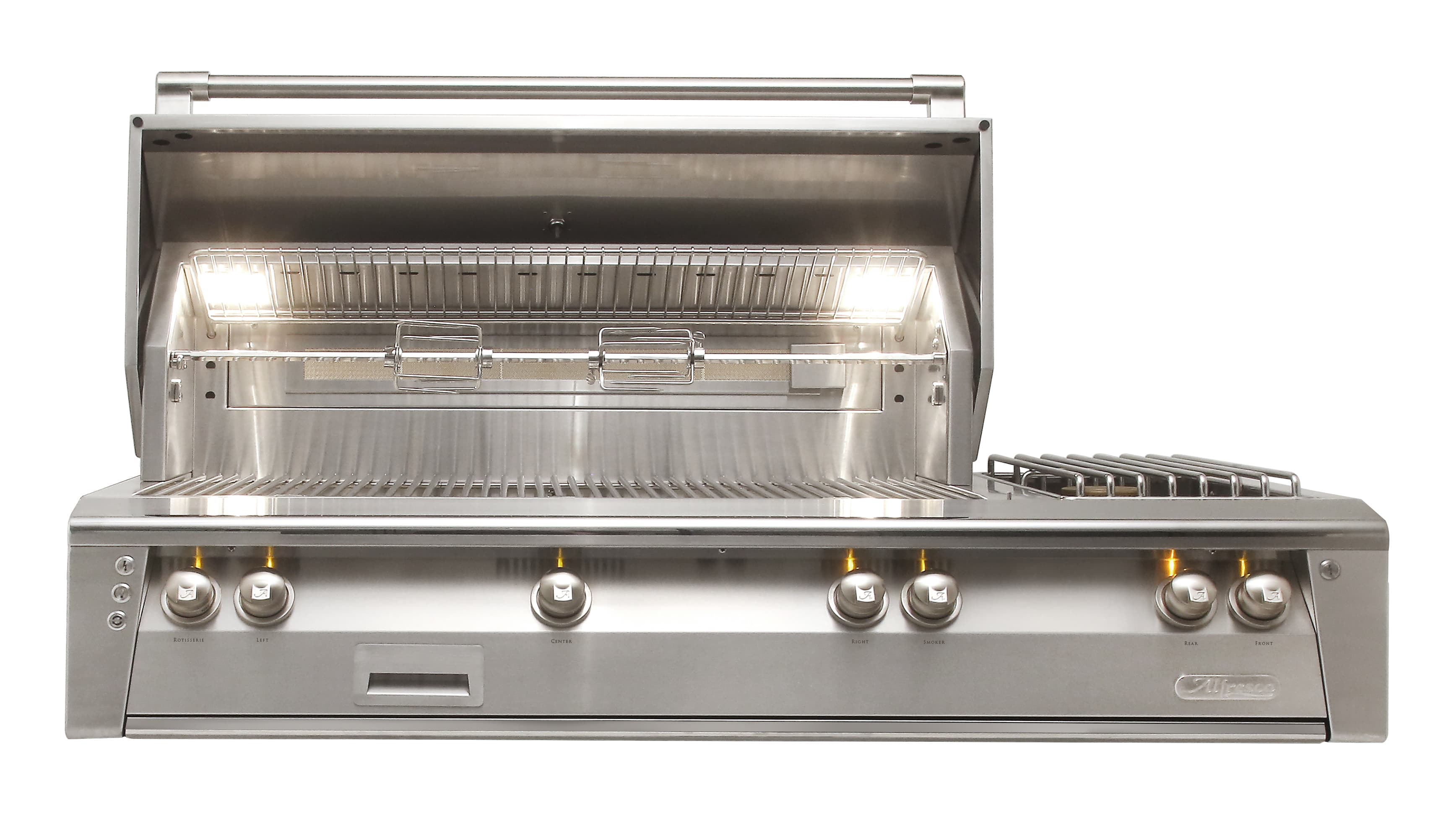 Alfresco Grills ALXE 56-Inch 3-Burner Freestanding Natural Gas Grill with Sear Zone, Rear Infrared Burner and Side Burner - Stainless Steel — image 1