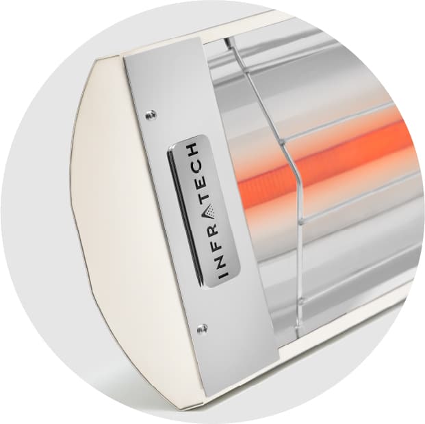 Infratech C-Series 48-Inch 2600W Single Element Electric Infrated Patio Heater - 480V - Biscuit — image 1
