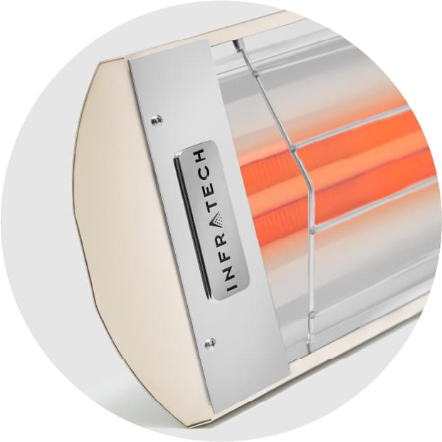 Infratech CD-Series 33-Inch 3000W Dual Element Electric Infrated Patio Heater - 277V - Almond — image 1