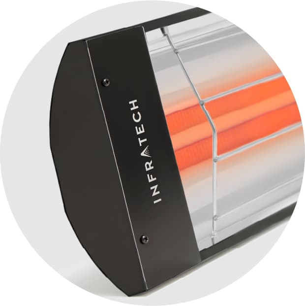 Infratech CD-Series 39-Inch 4000W Dual Element Electric Infrated Patio Heater - 208V - Black — image 1