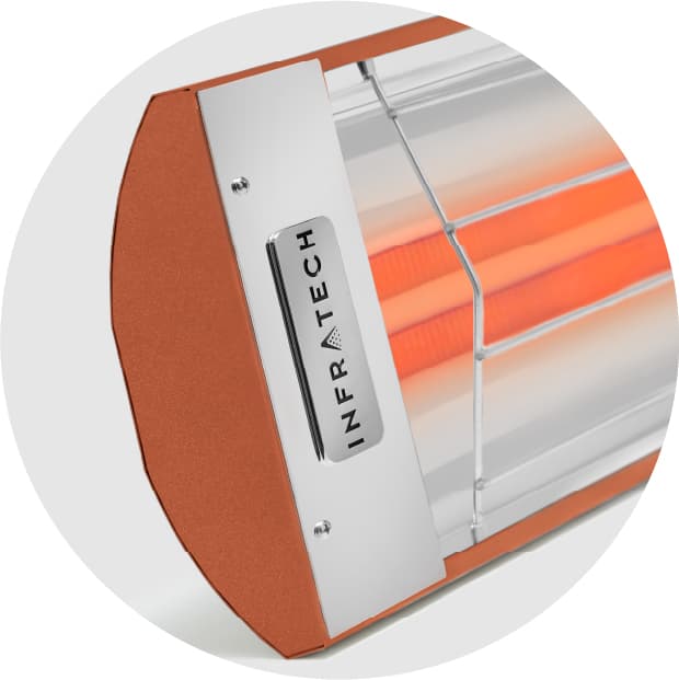 Infratech CD-Series 39-Inch 4000W Dual Element Electric Infrated Patio Heater - 480V - Copper — image 1