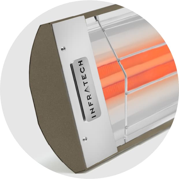 Infratech CD-Series 61 1/4-Inch 6000W Dual Element Electric Infrated Patio Heater - 480V - Bronze — image 1