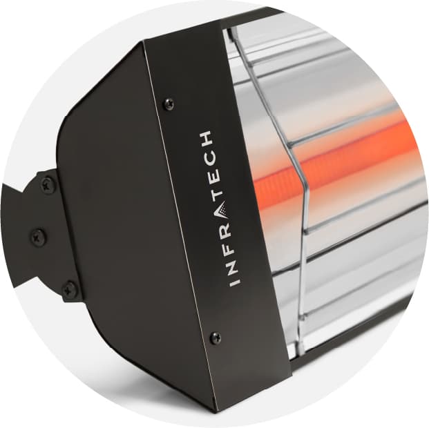 Infratech W-Series 48-Inch 2600W Single Element Electric Infrated Patio Heater - 208V - Black — image 1
