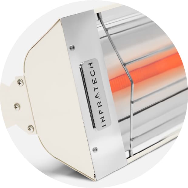 Infratech W-Series 61 1/4-Inch 4000W Single Element Electric Infrated Patio Heater - 240V - Biscuit — image 1