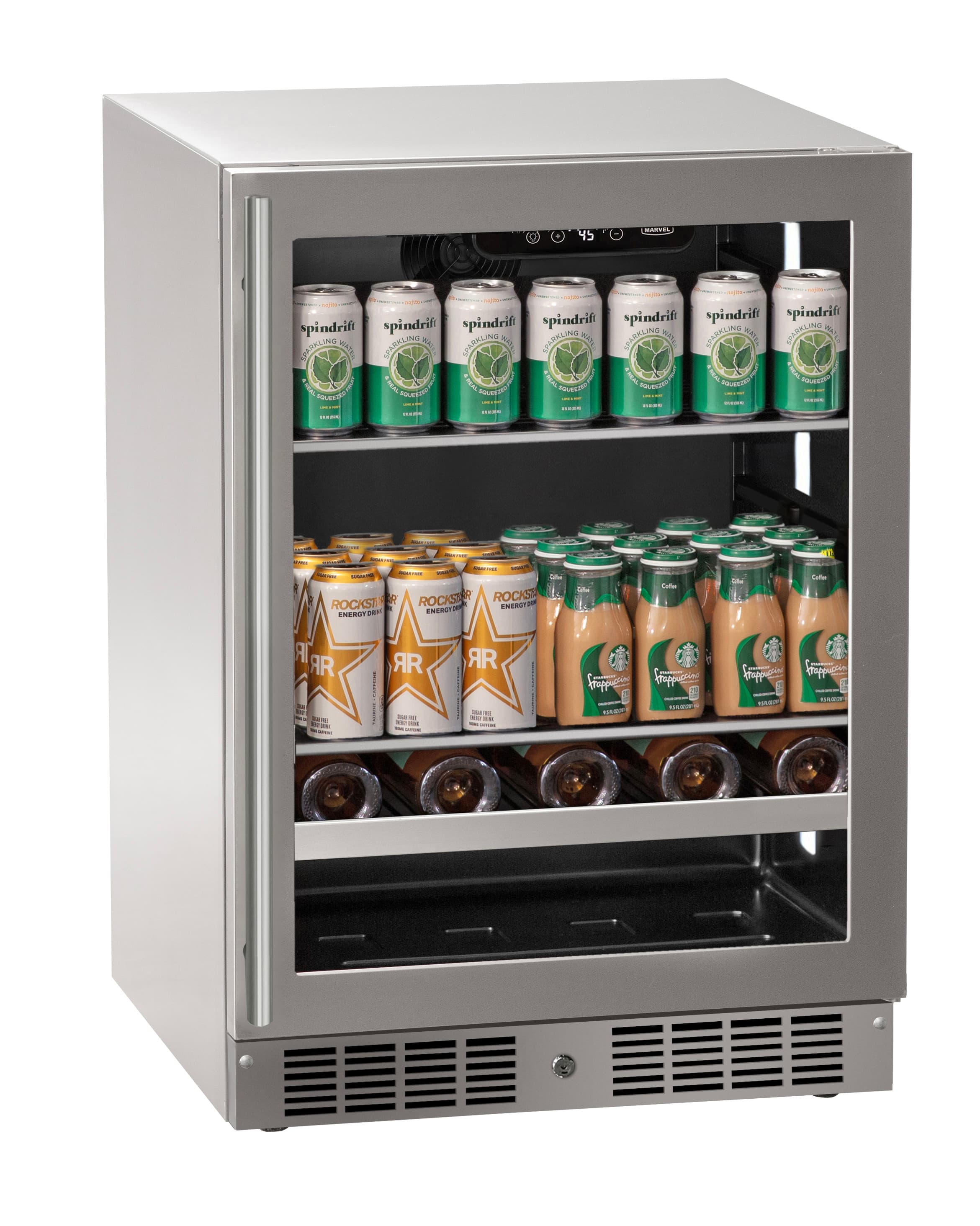 Marvel Dual Zone Wine Refrigerator Panel Ready Solid Door
