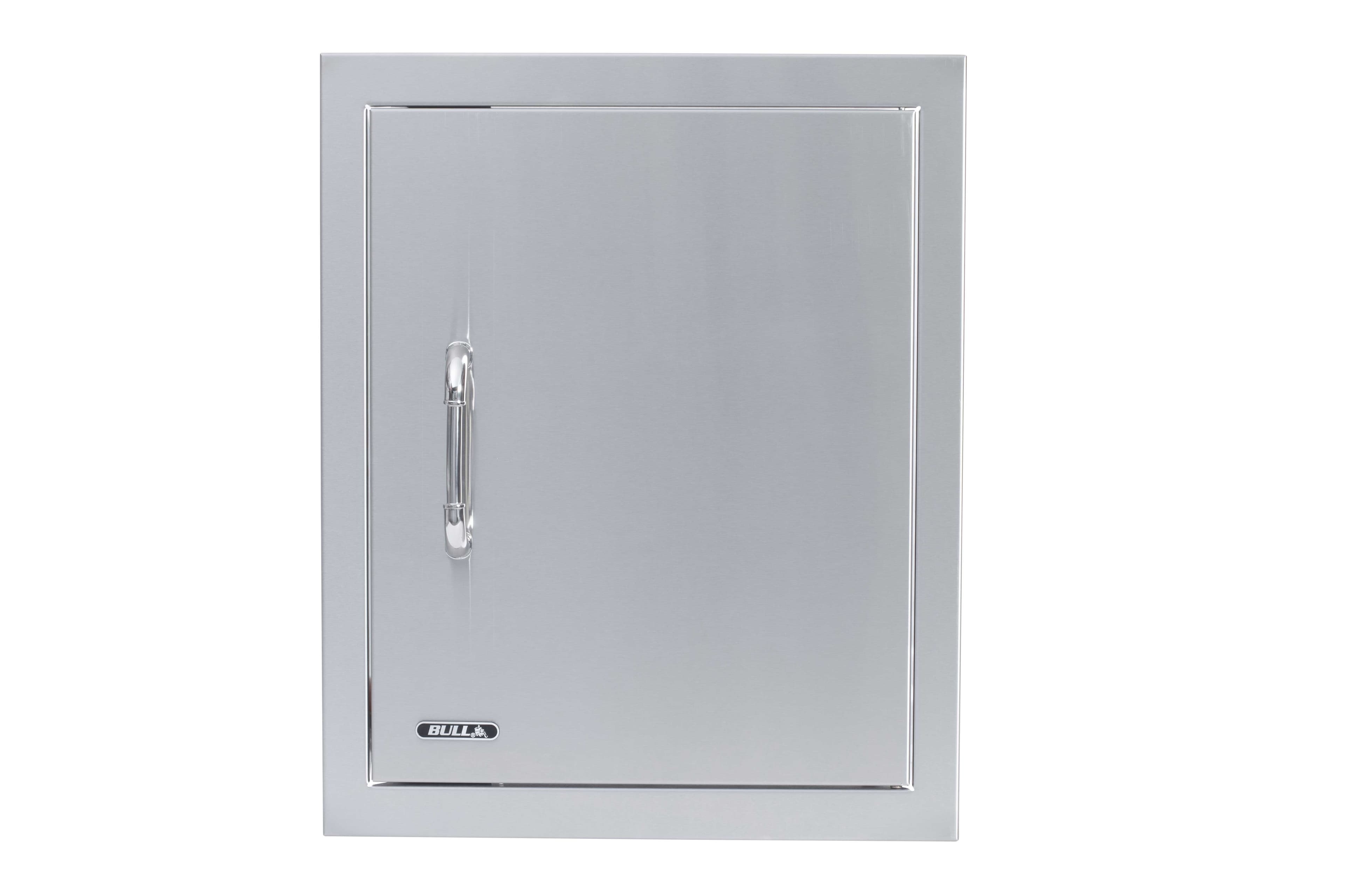 Bull BBQ 18-Inch Stainless Steel Right-Hinge Vertical Single Access Door with Paper Towel Holder — image 1
