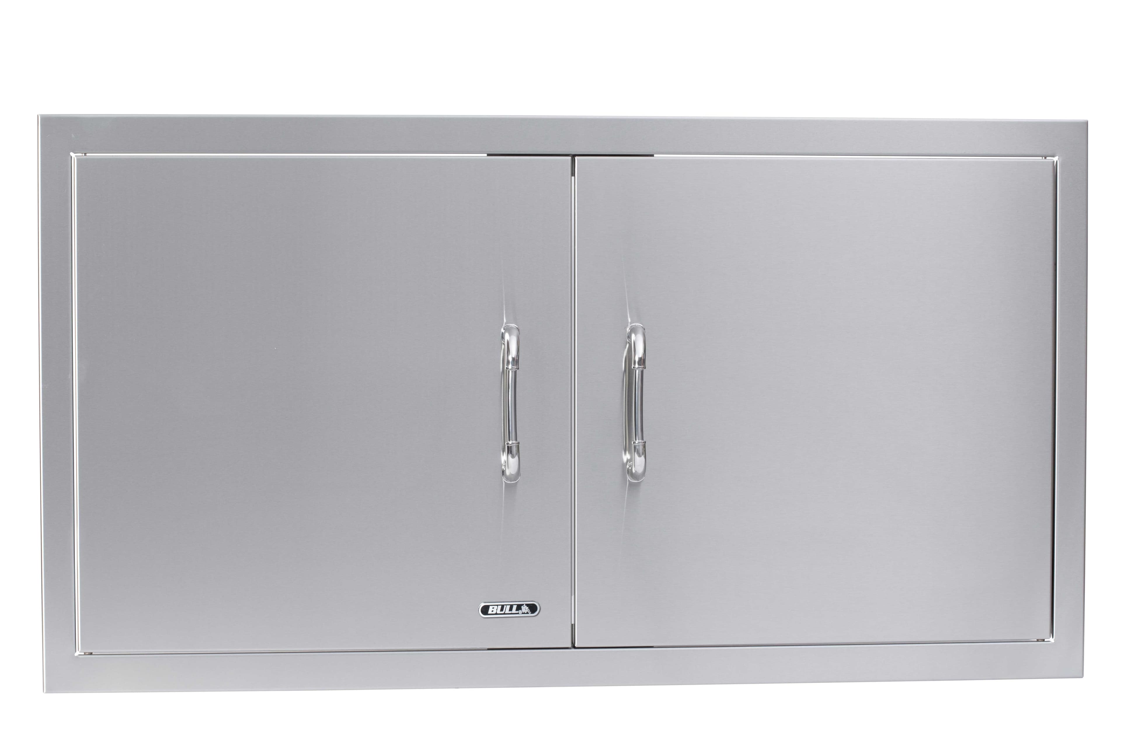 Bull BBQ 38-Inch Stainless Steel Double Access Door with Paper Towel Holder — image 1