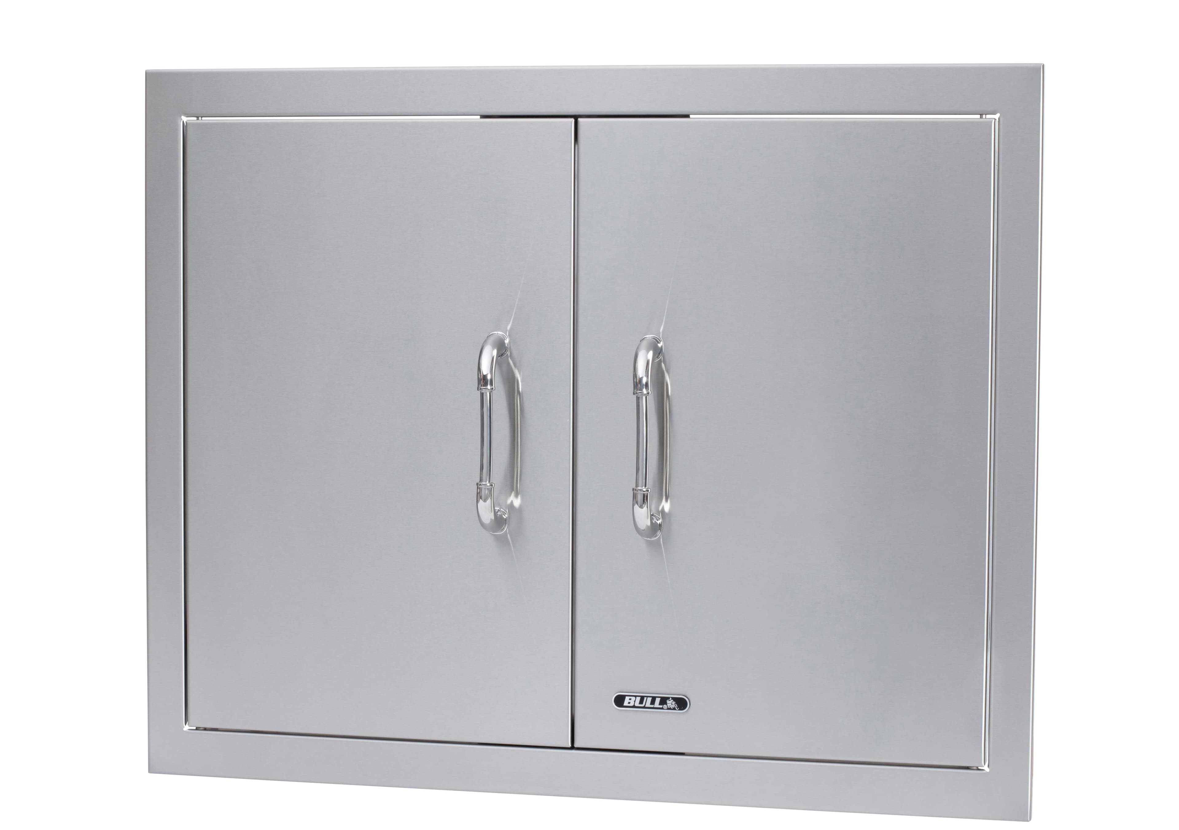 Bull BBQ 25-Inch Stainless Steel Double Access Door with Paper Towel Holder — image 1