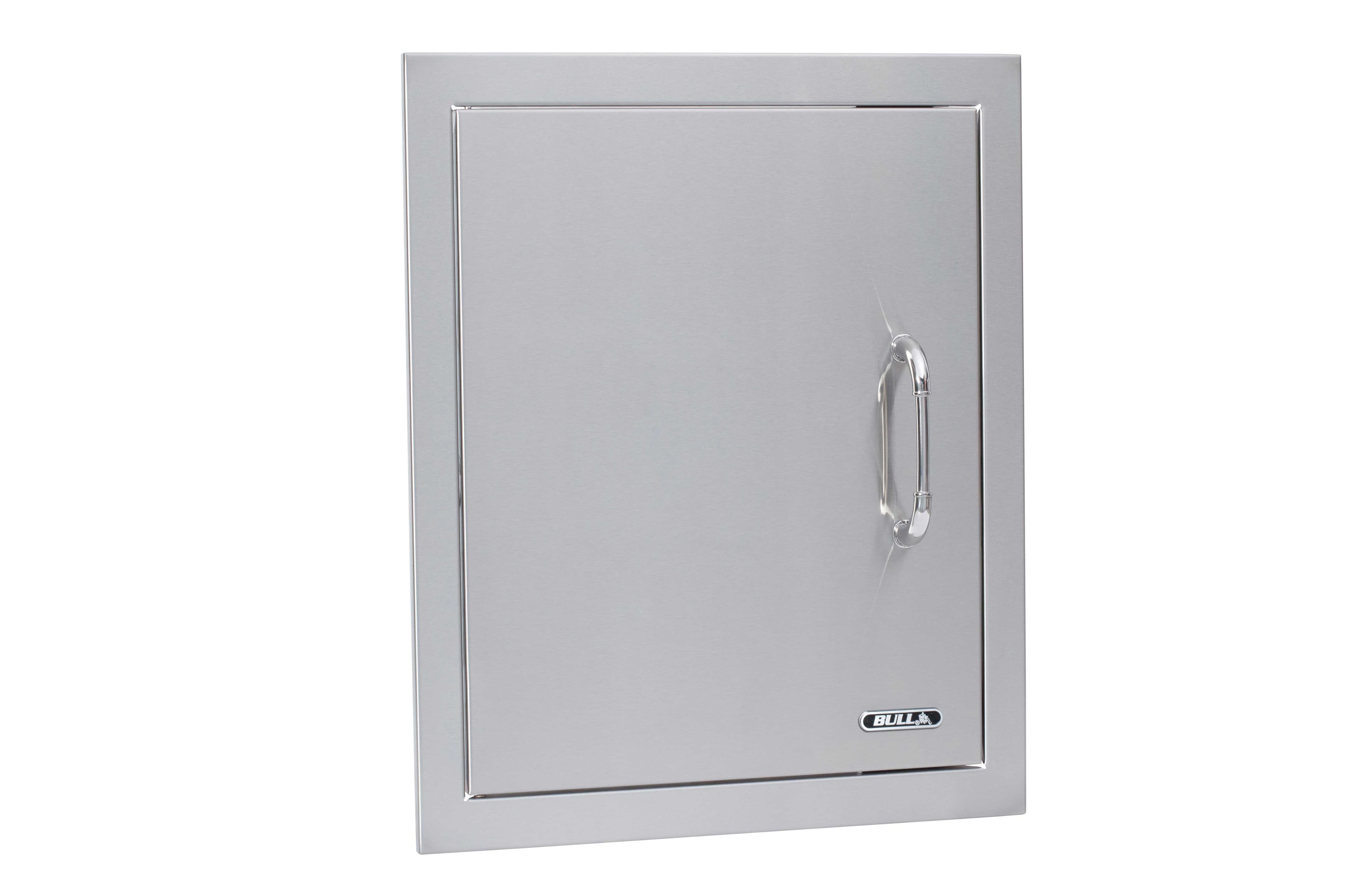 Bull BBQ 18-Inch Stainless Steel Left-Hinge Vertical Single Access Door with Paper Towel Holder — image 1
