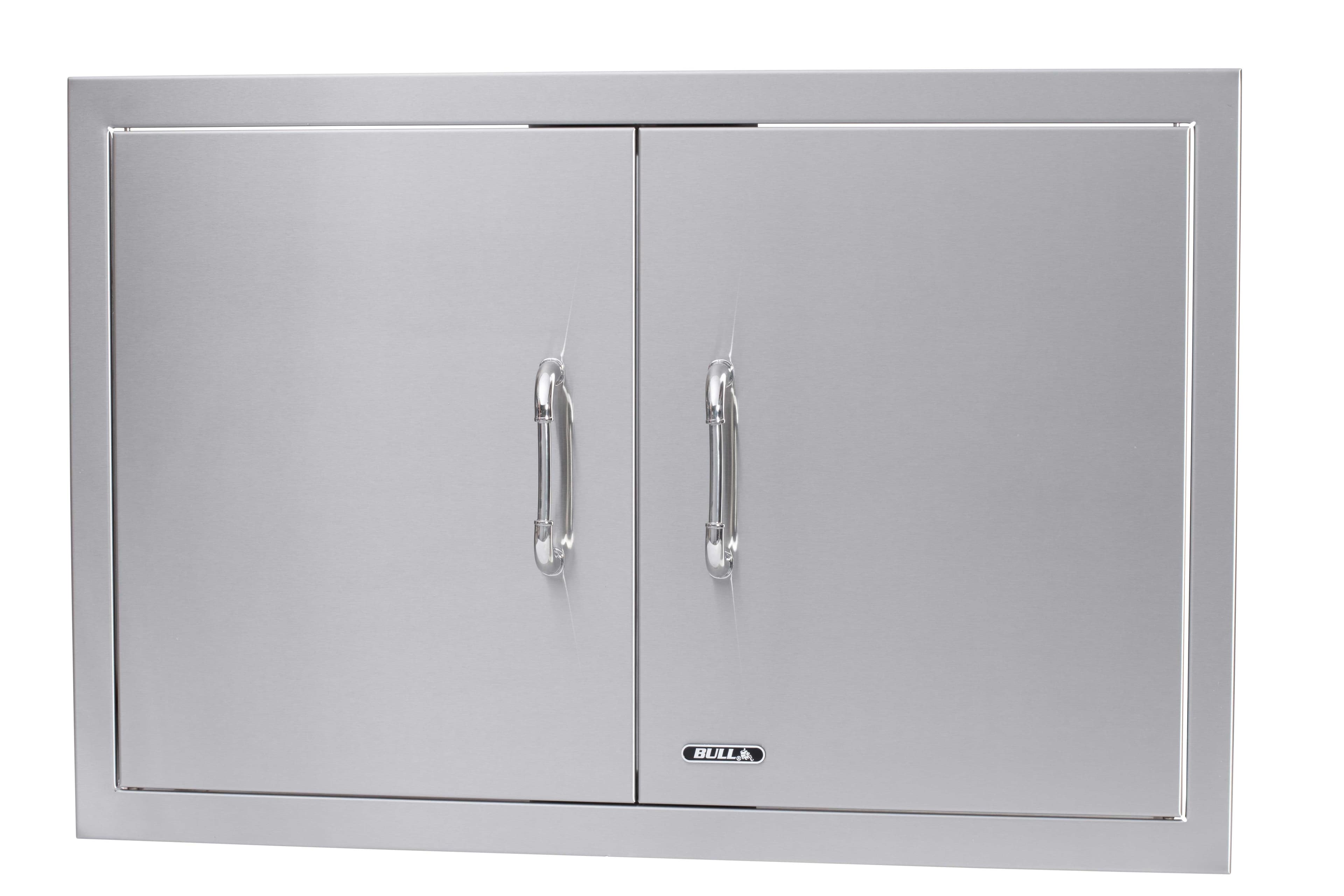 Bull BBQ 30-Inch Stainless Steel Double Access Door with Paper Towel Holder — image 1