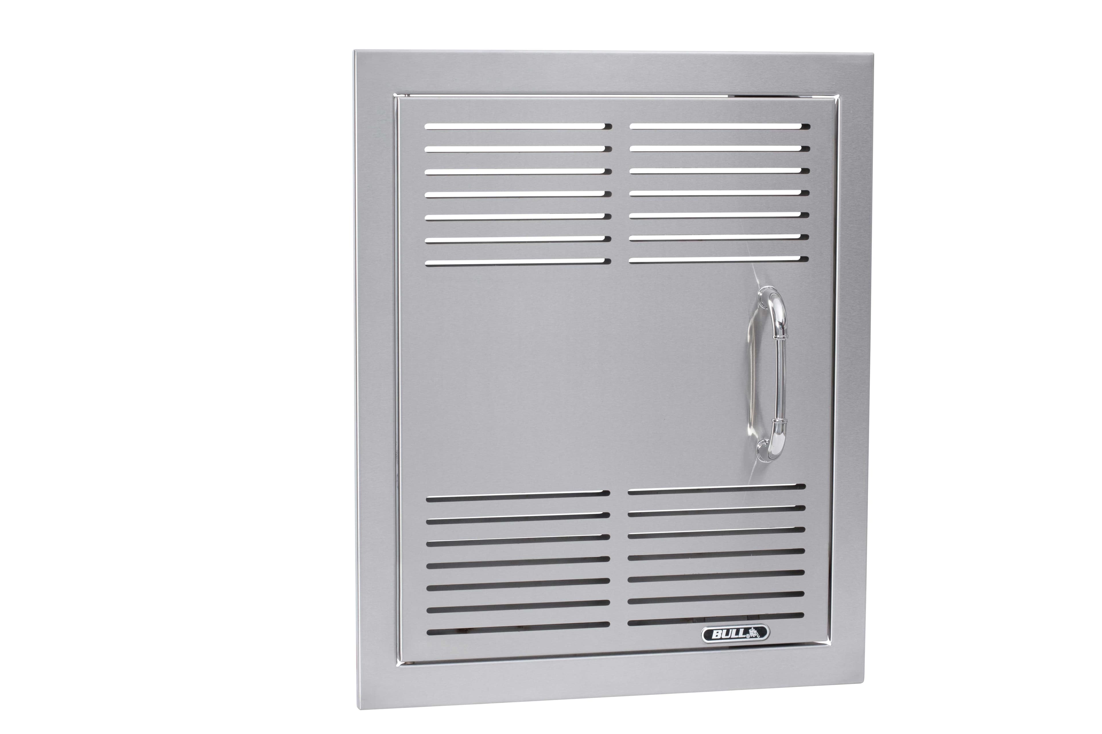Bull BBQ 18-Inch Stainless Steel Vented Right-Hinge Vertical Single Access Door — image 1