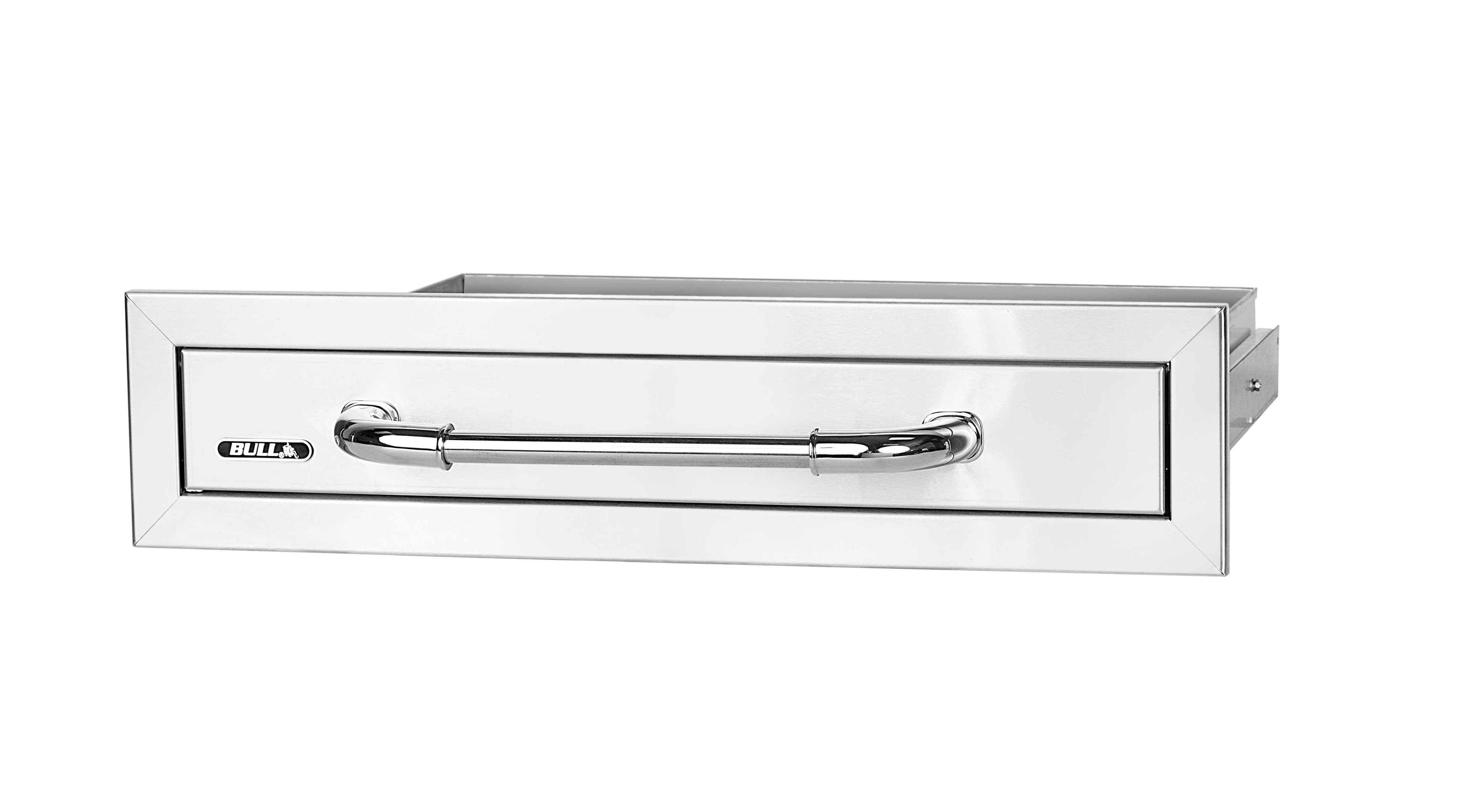 Bull BBQ 26-Inch Stainless Steel Slim Single Access Drawer — image 1