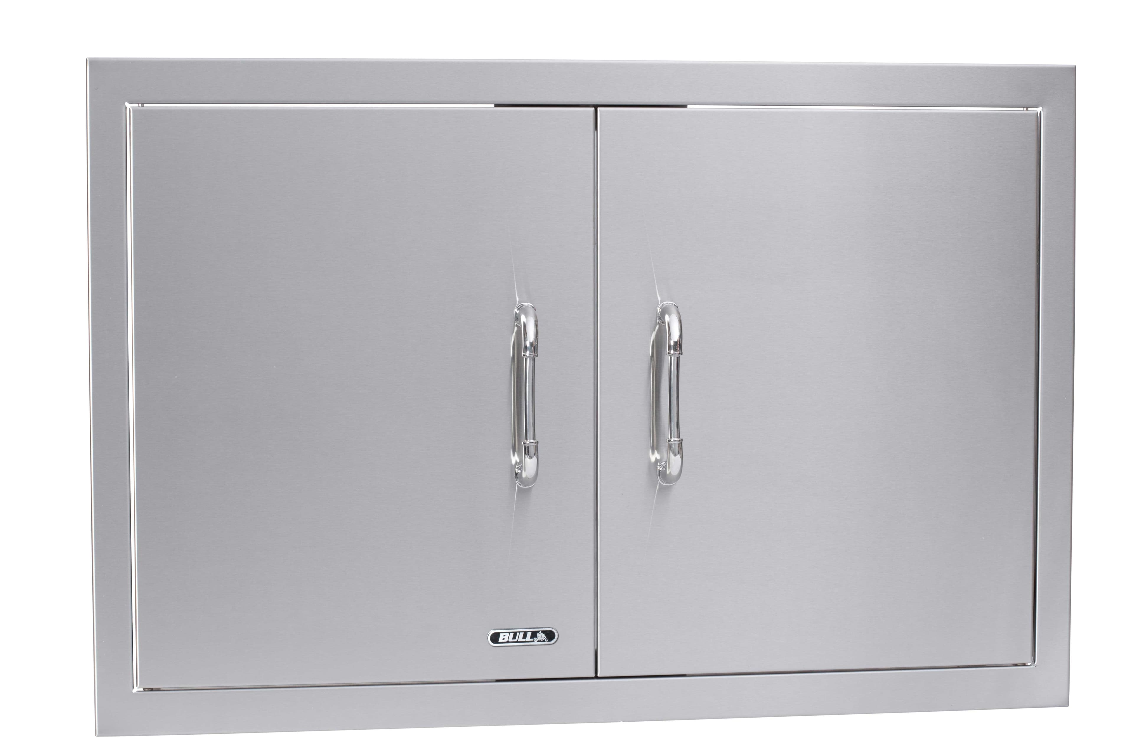 Bull BBQ 30-Inch Stainless Steel Double Access Door with Paper Towel Holder — image 1