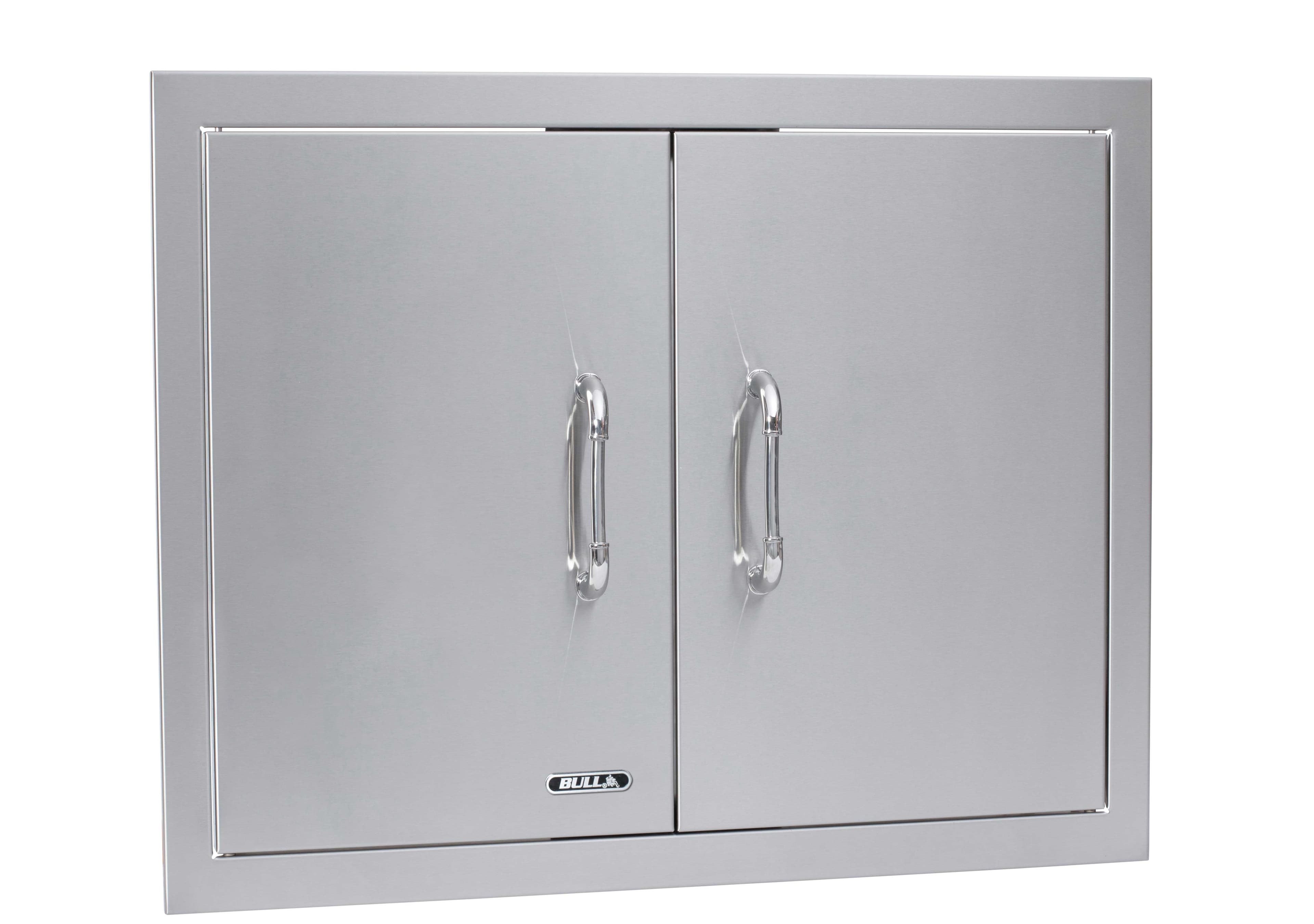 Bull BBQ 25-Inch Stainless Steel Double Access Door with Paper Towel Holder — image 1