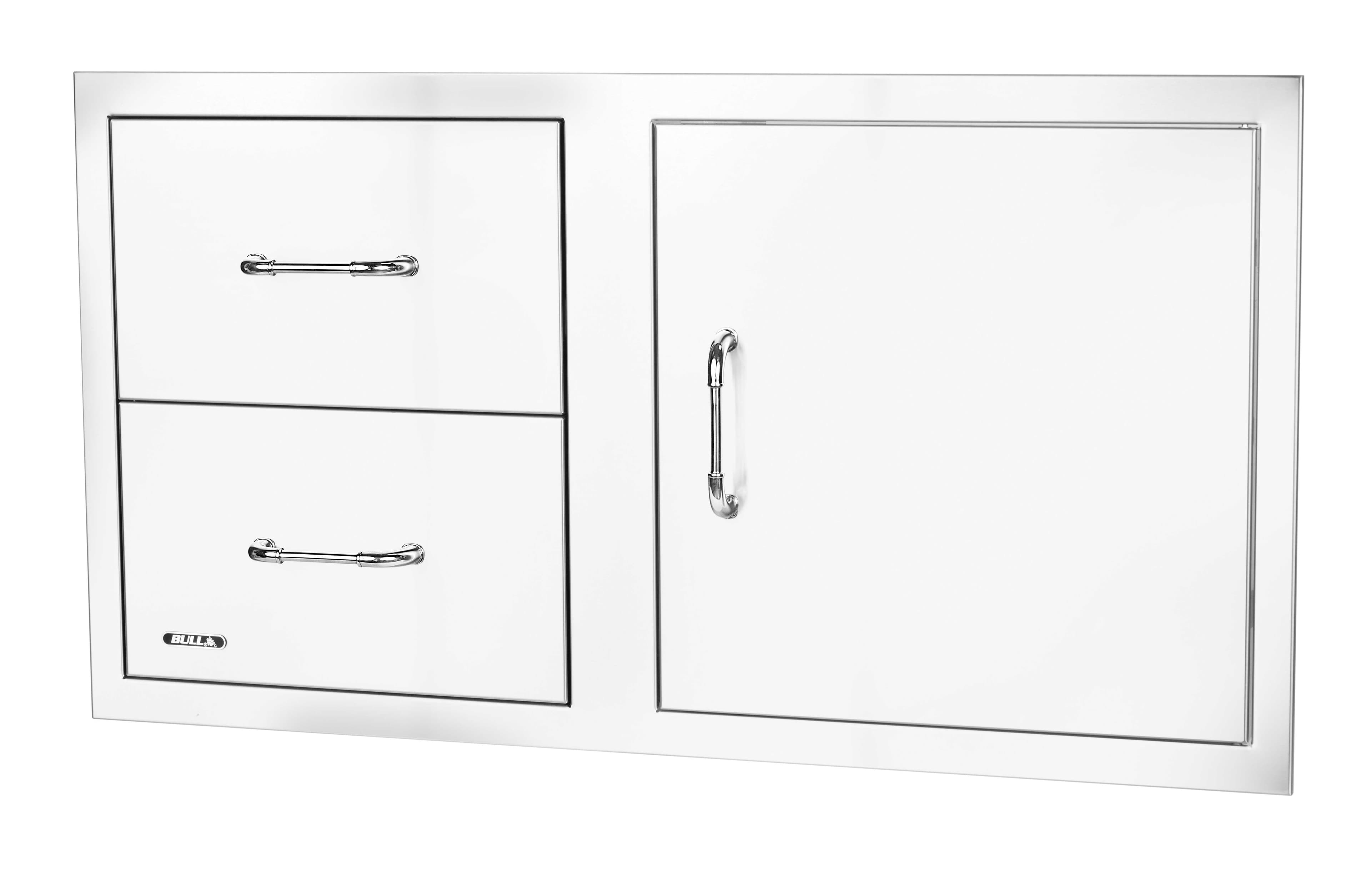 Bull BBQ 30-Inch Stainless Steel Access Door & Double Drawer Combo with Paper Towel Holder — image 1