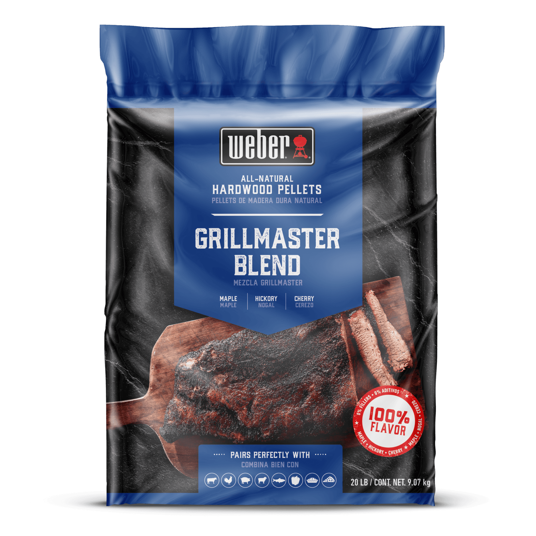 Weber Grills SmokeFire 20 Lb. Bag of Natural Hardwood Pellets - GrillMaster Blend — image 1