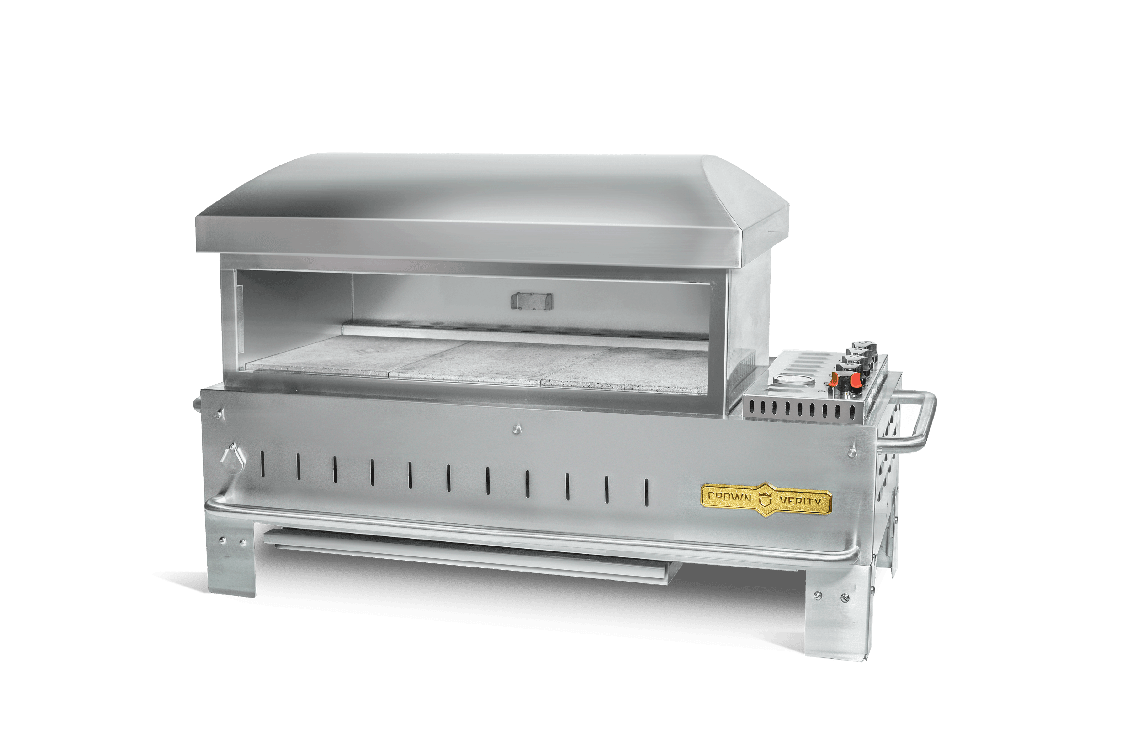 Crown Verity Professional Mobile Series 36-Inch Stainless Steel Table Top Propane Gas Pizza Oven — image 1