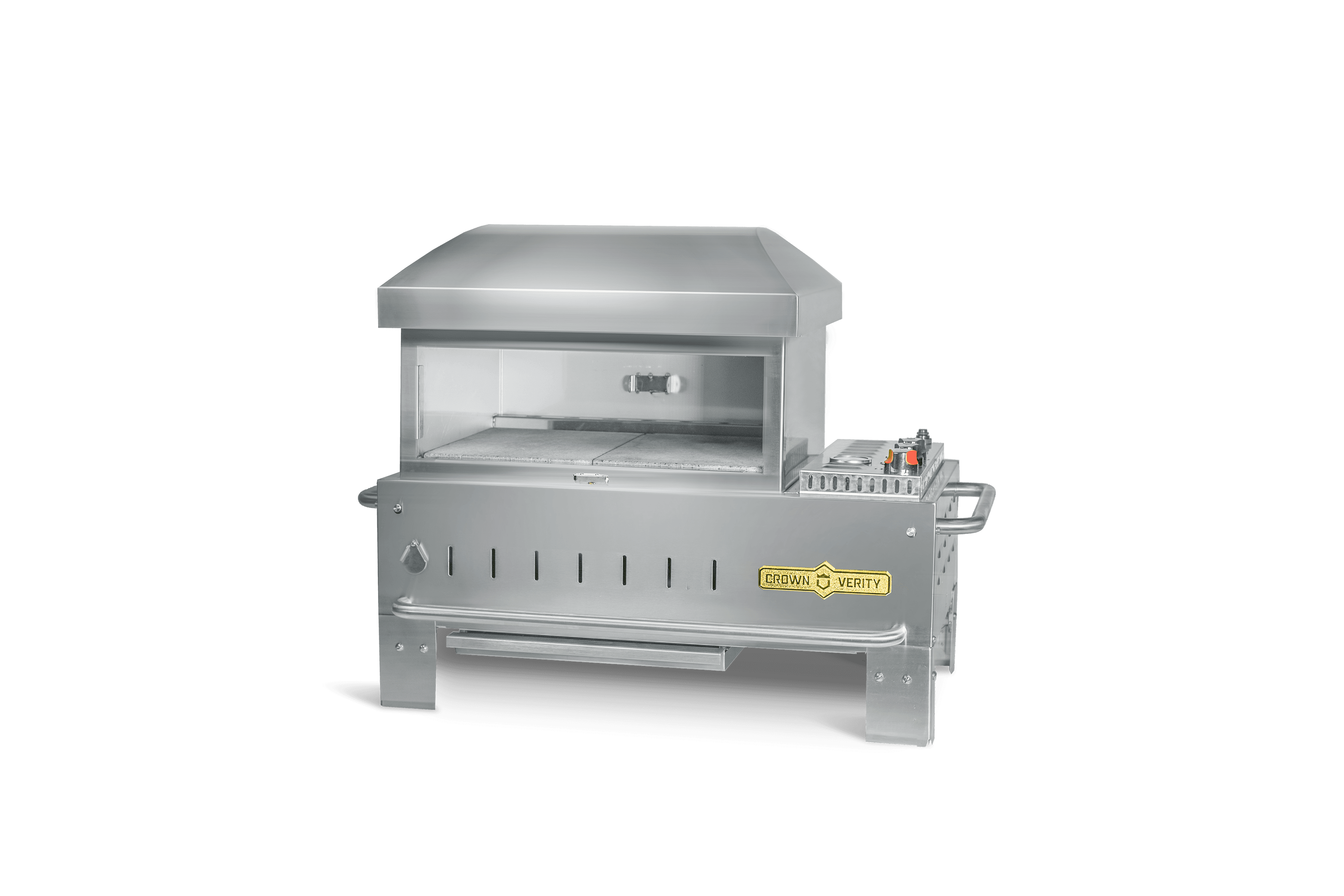 Crown Verity Professional Mobile Series 24-Inch Stainless Steel Table Top Propane Gas Pizza Oven — image 1
