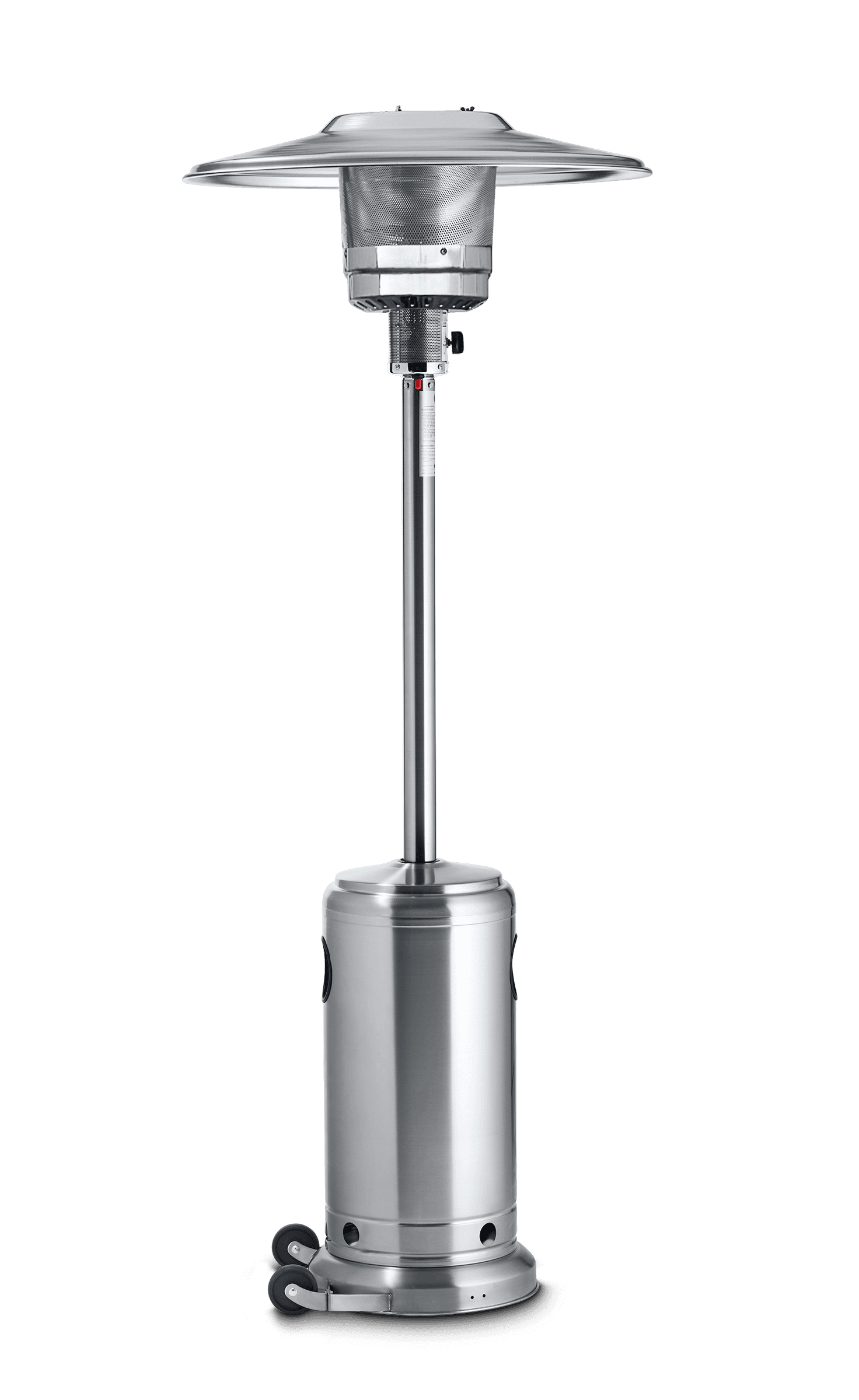 Crown Verity 45,000 BTU Stainless Steel Propane Gas Portable Patio Heater — image 1