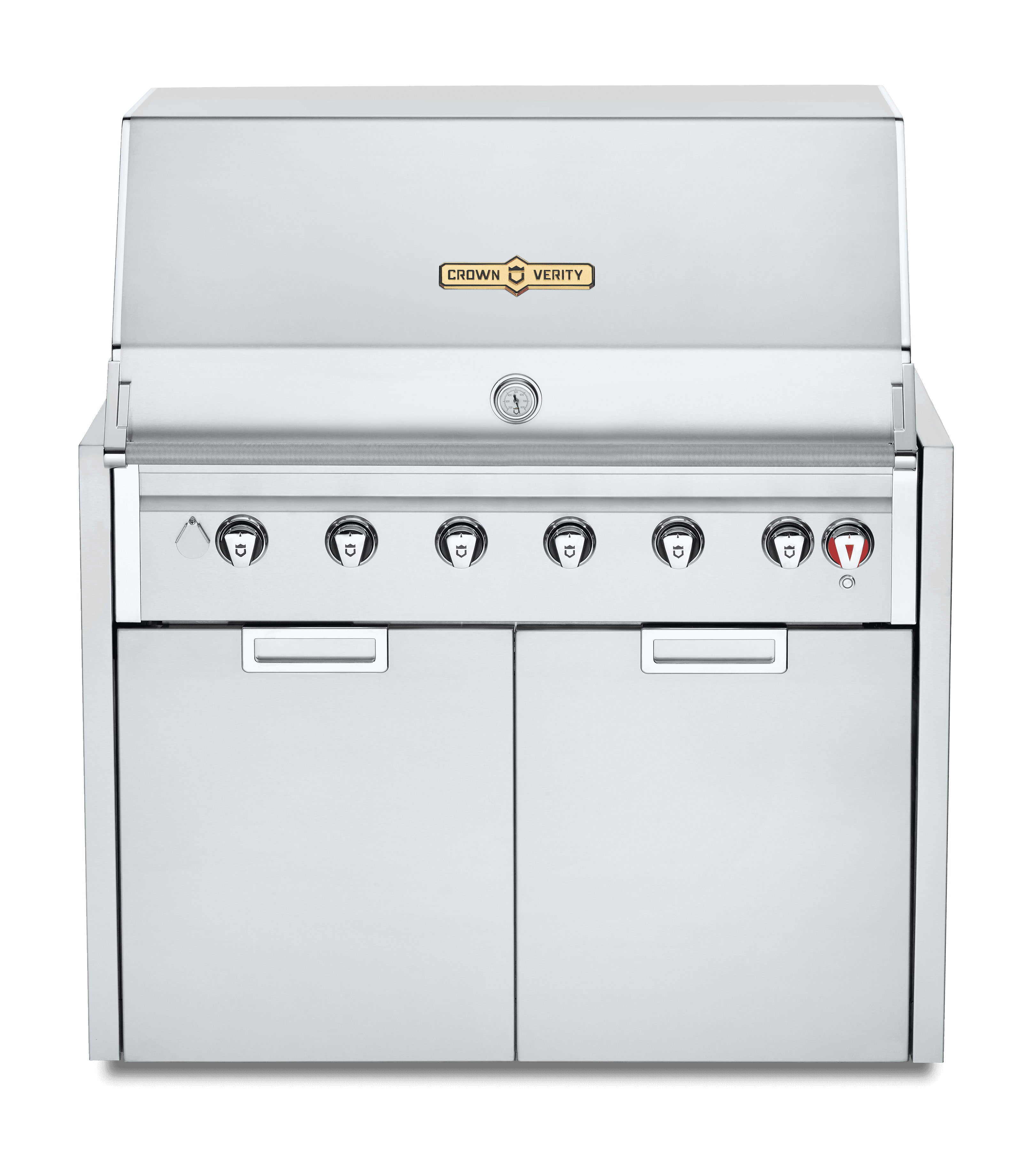 Crown Verity Infinite Series 42-Inch 6-Burner Modular Freestanding Propane Gas Grill - Bulk Propane Tank — image 1