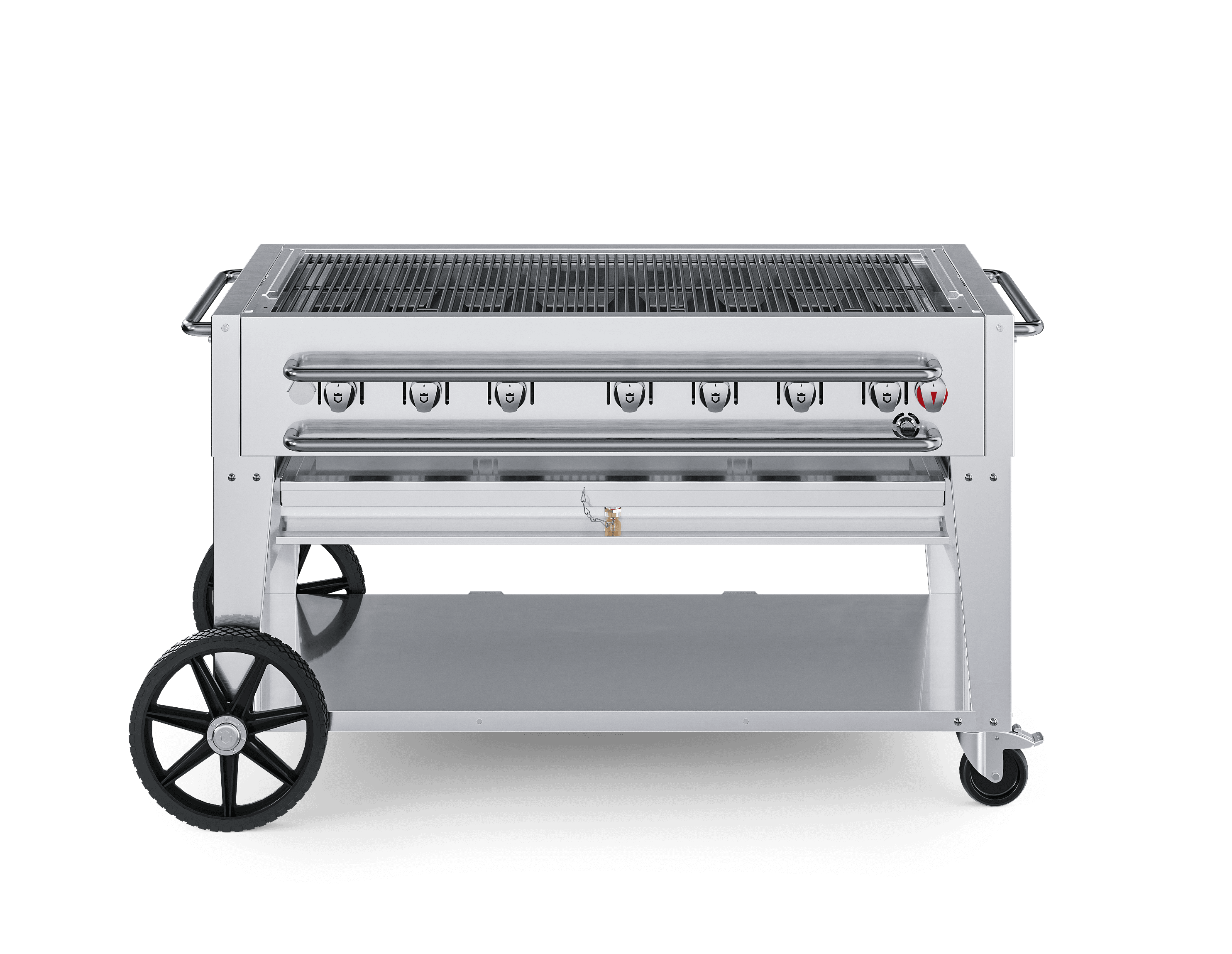 Crown Verity Professional Rental Series 48-Inch 7-Burner Stainless Steel Freestanding Propane Gas Grill - 20 Lb Propane Tank — image 1