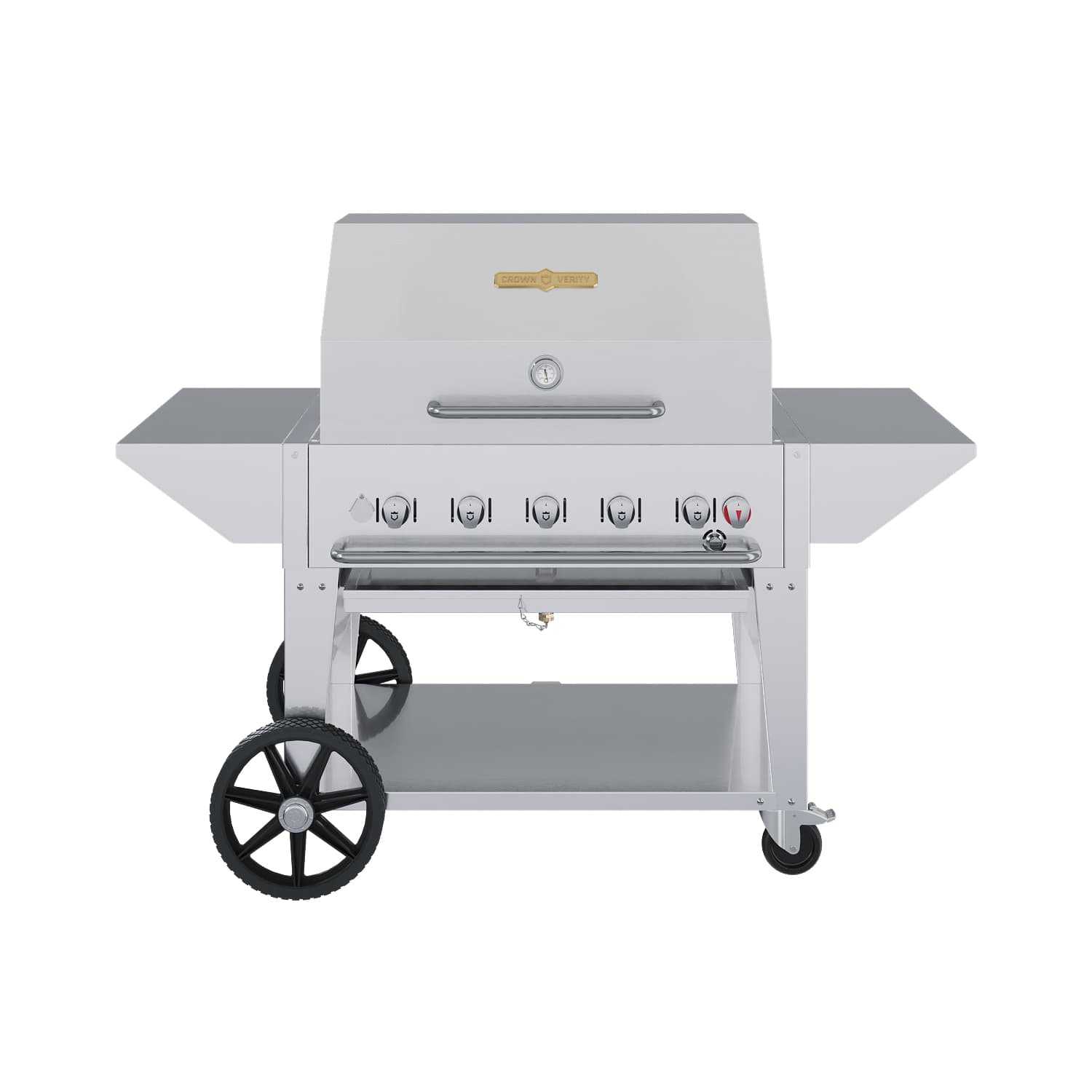 Crown Verity Professional Mobile Series 36-Inch 5-Burner Stainless Steel Freestanding Propane Gas Grill with Pro Cart Package — image 1