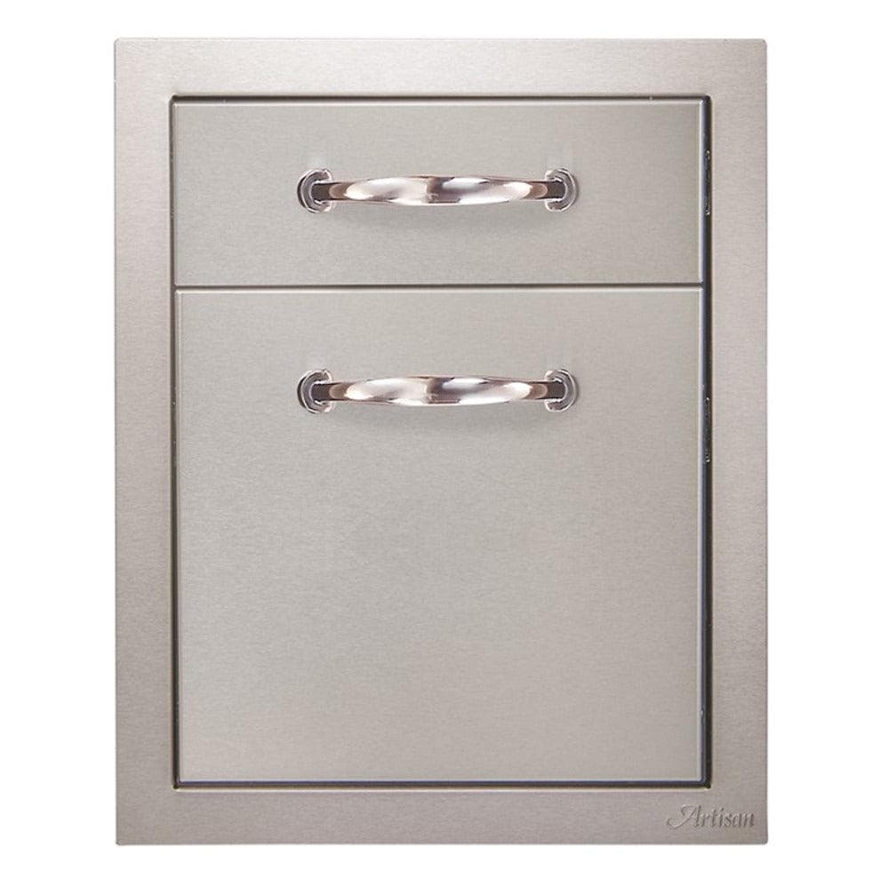 Artisan 17-Inch Stainless Steel Double Access Drawer — image 1