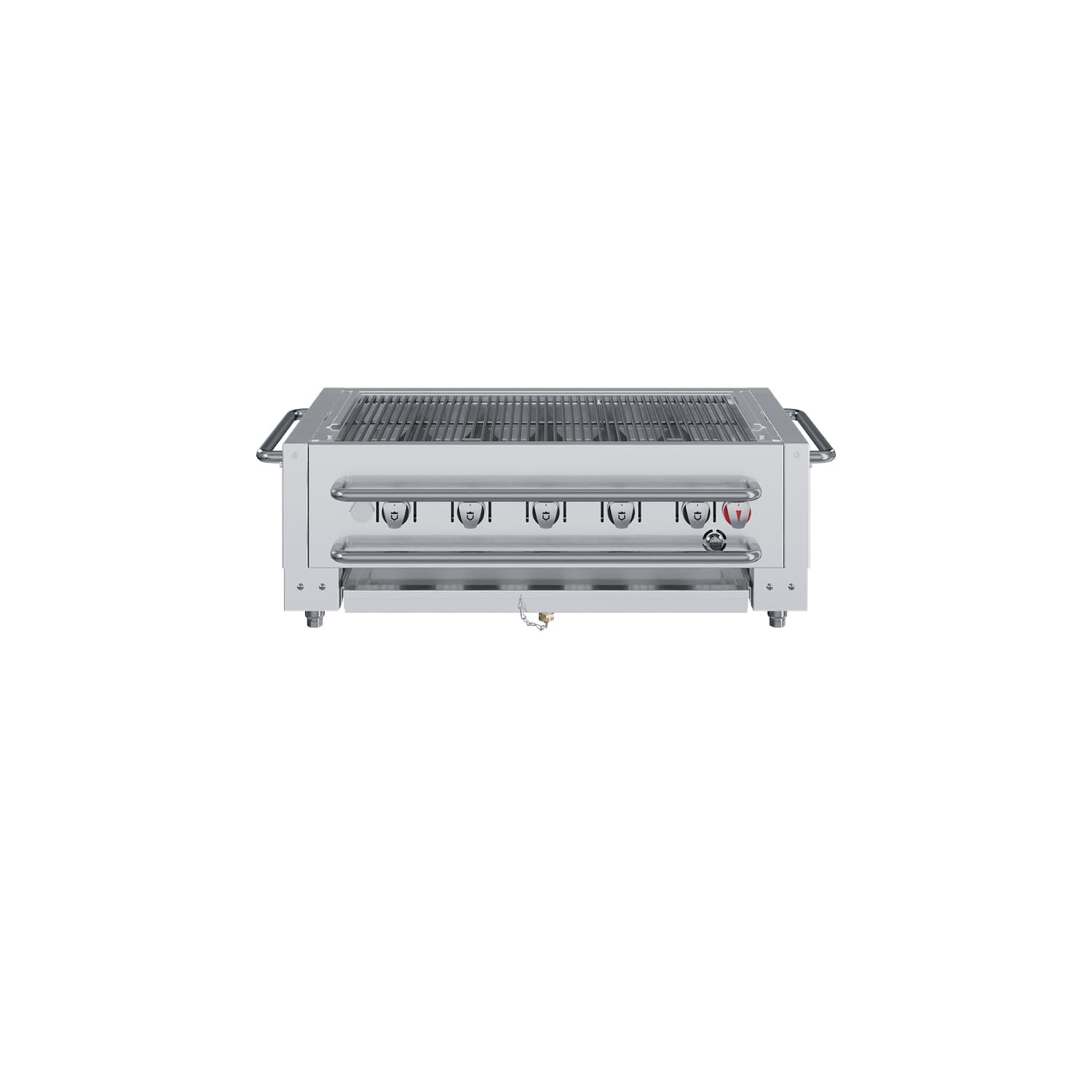 Crown Verity Professional Portable Series 36-Inch 5-Burner Stainless Steel Countertop Propane Gas Grill — image 1