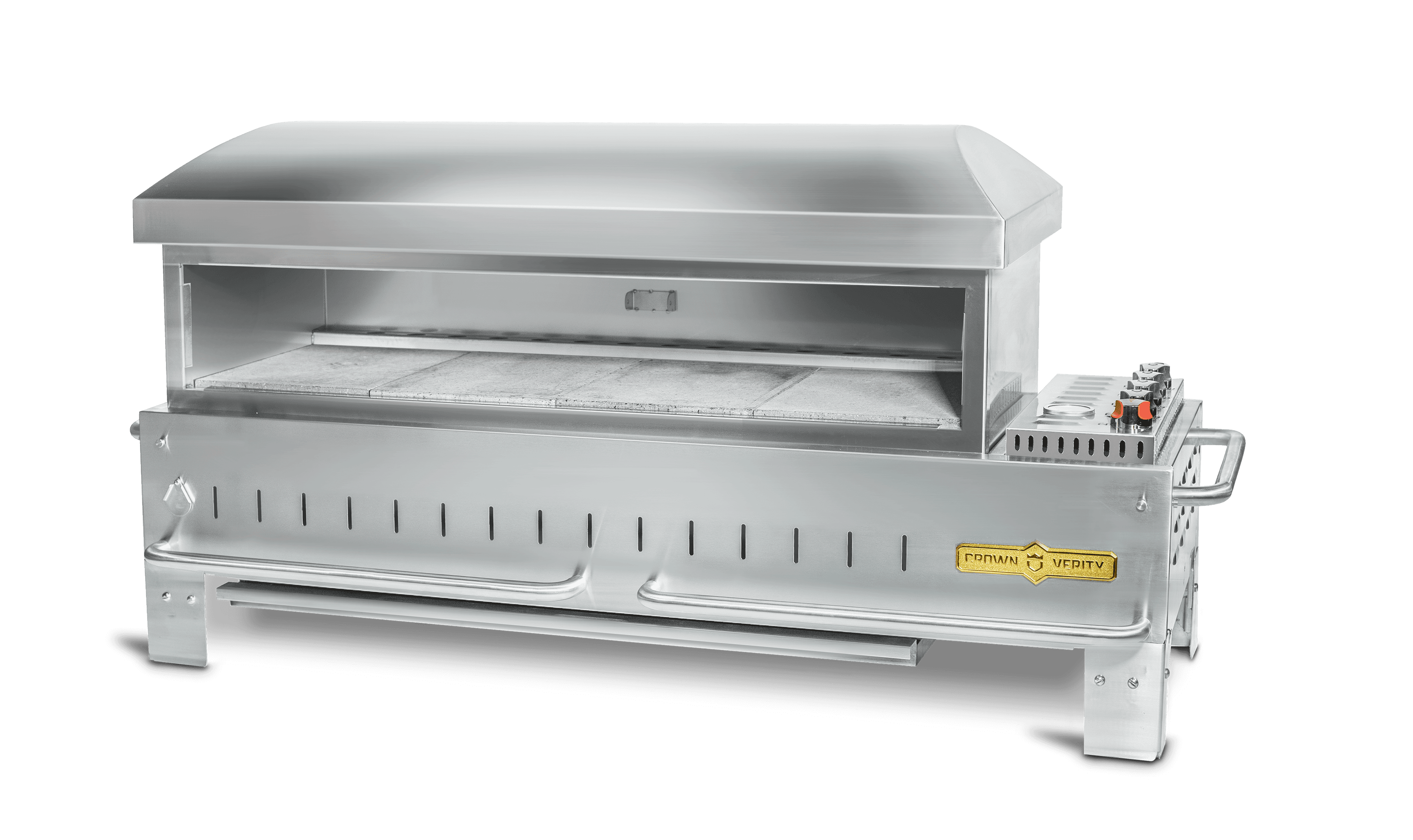 Crown Verity Professional Mobile Series 48-Inch Stainless Steel Table Top Propane Gas Pizza Oven — image 1